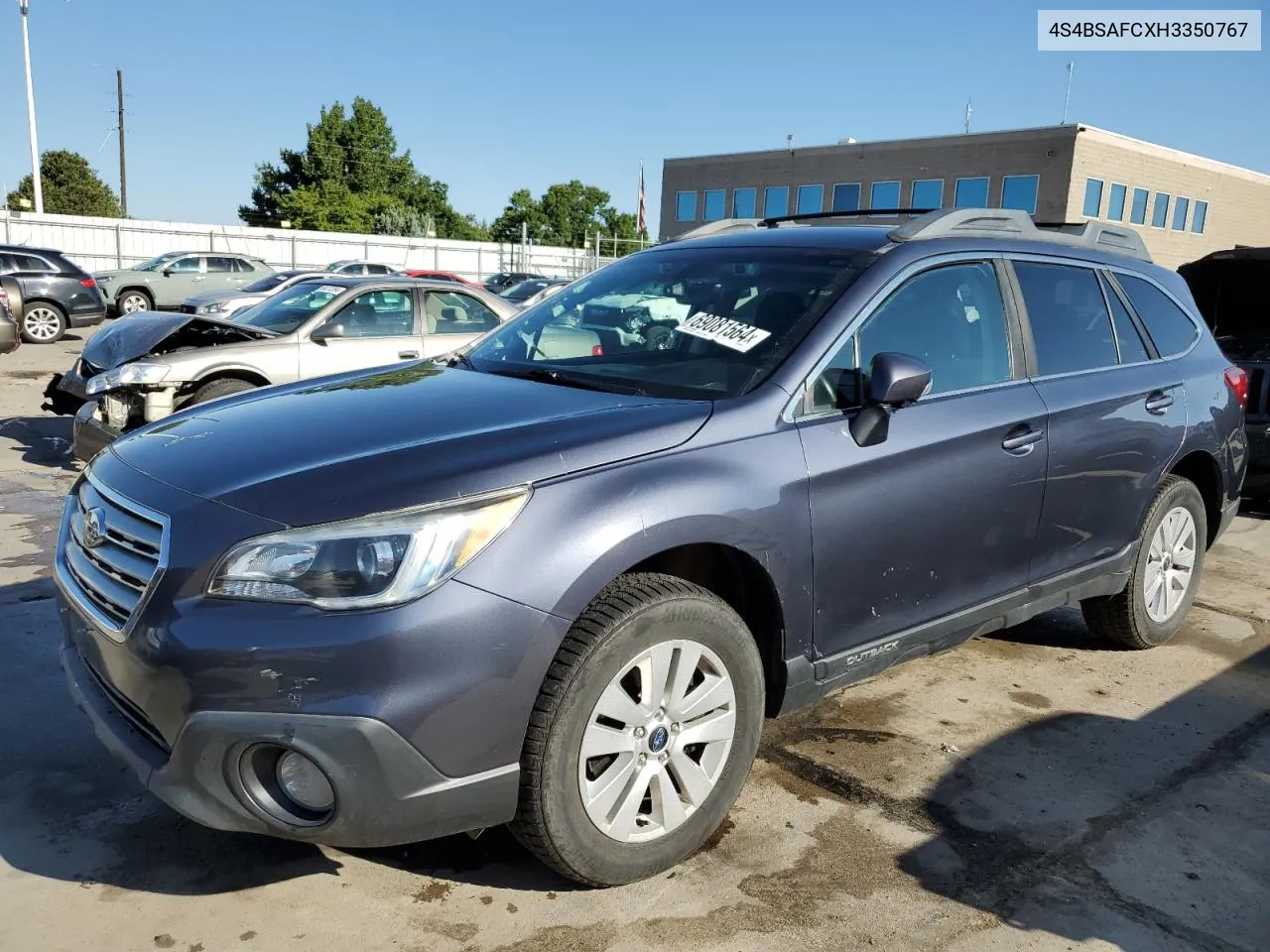 2017 Subaru Outback 2.5I Premium VIN: 4S4BSAFCXH3350767 Lot: 69081564