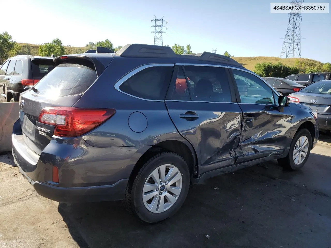 2017 Subaru Outback 2.5I Premium VIN: 4S4BSAFCXH3350767 Lot: 69081564