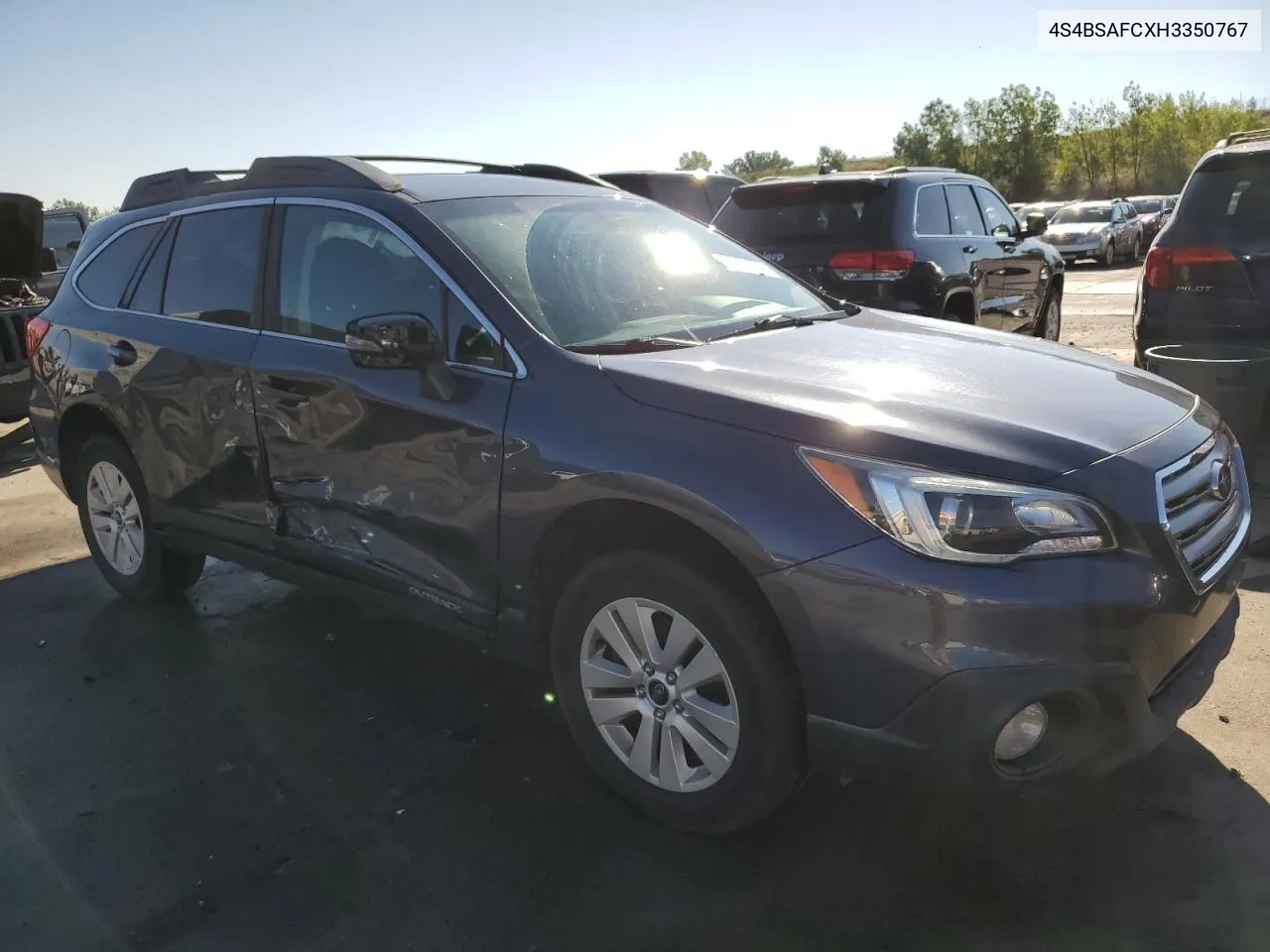 2017 Subaru Outback 2.5I Premium VIN: 4S4BSAFCXH3350767 Lot: 69081564