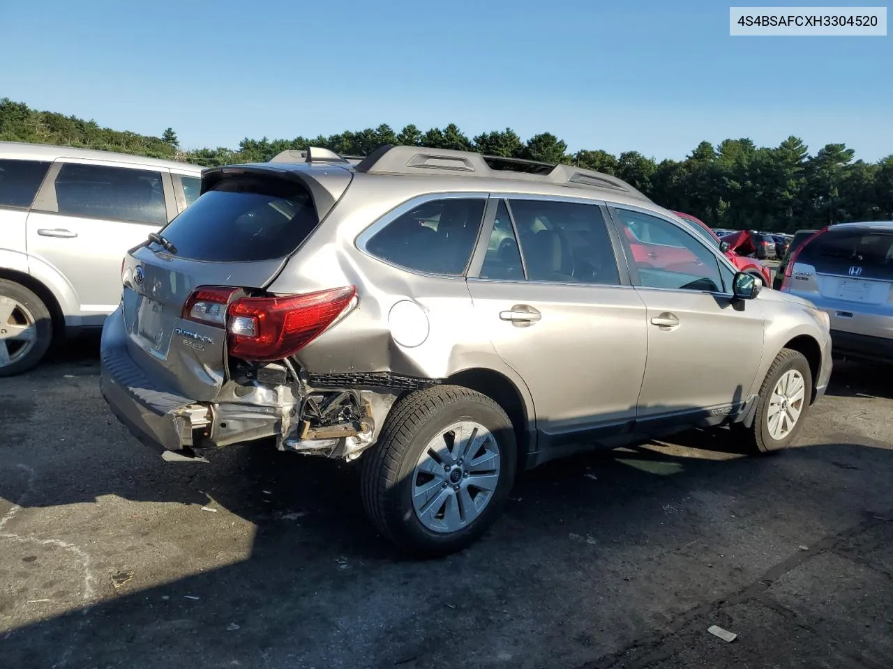 2017 Subaru Outback 2.5I Premium VIN: 4S4BSAFCXH3304520 Lot: 69195304