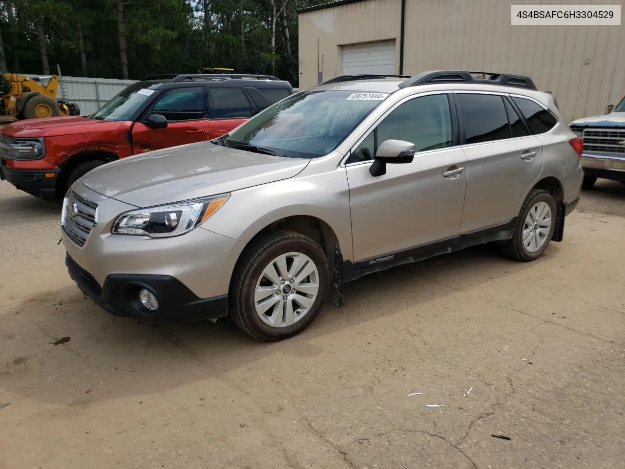 2017 Subaru Outback 2.5I Premium VIN: 4S4BSAFC6H3304529 Lot: 69257444