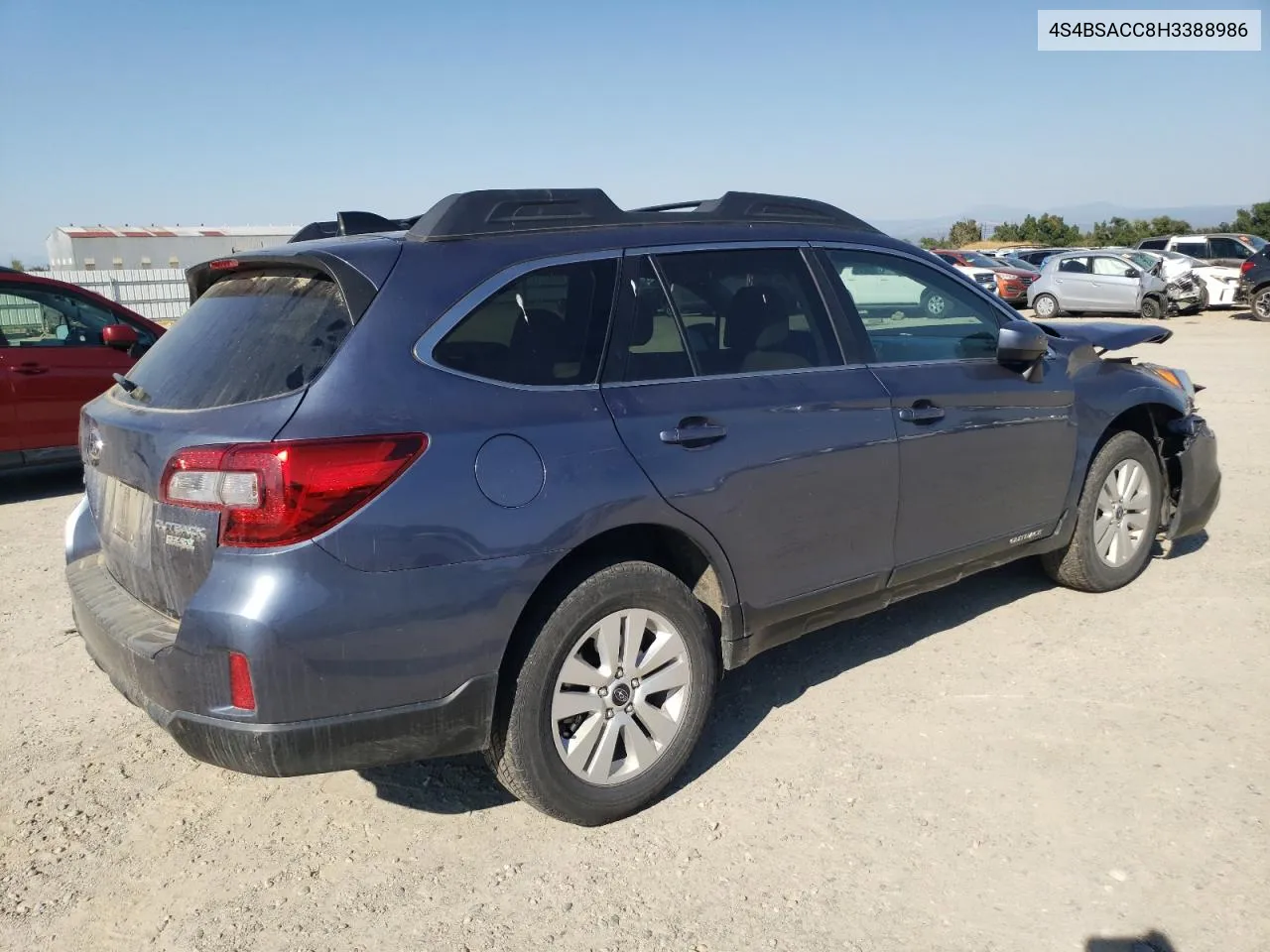 2017 Subaru Outback 2.5I Premium VIN: 4S4BSACC8H3388986 Lot: 69481684