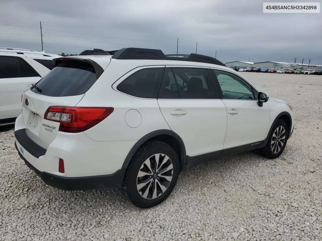 4S4BSANC5H3342898 2017 Subaru Outback 2.5I Limited