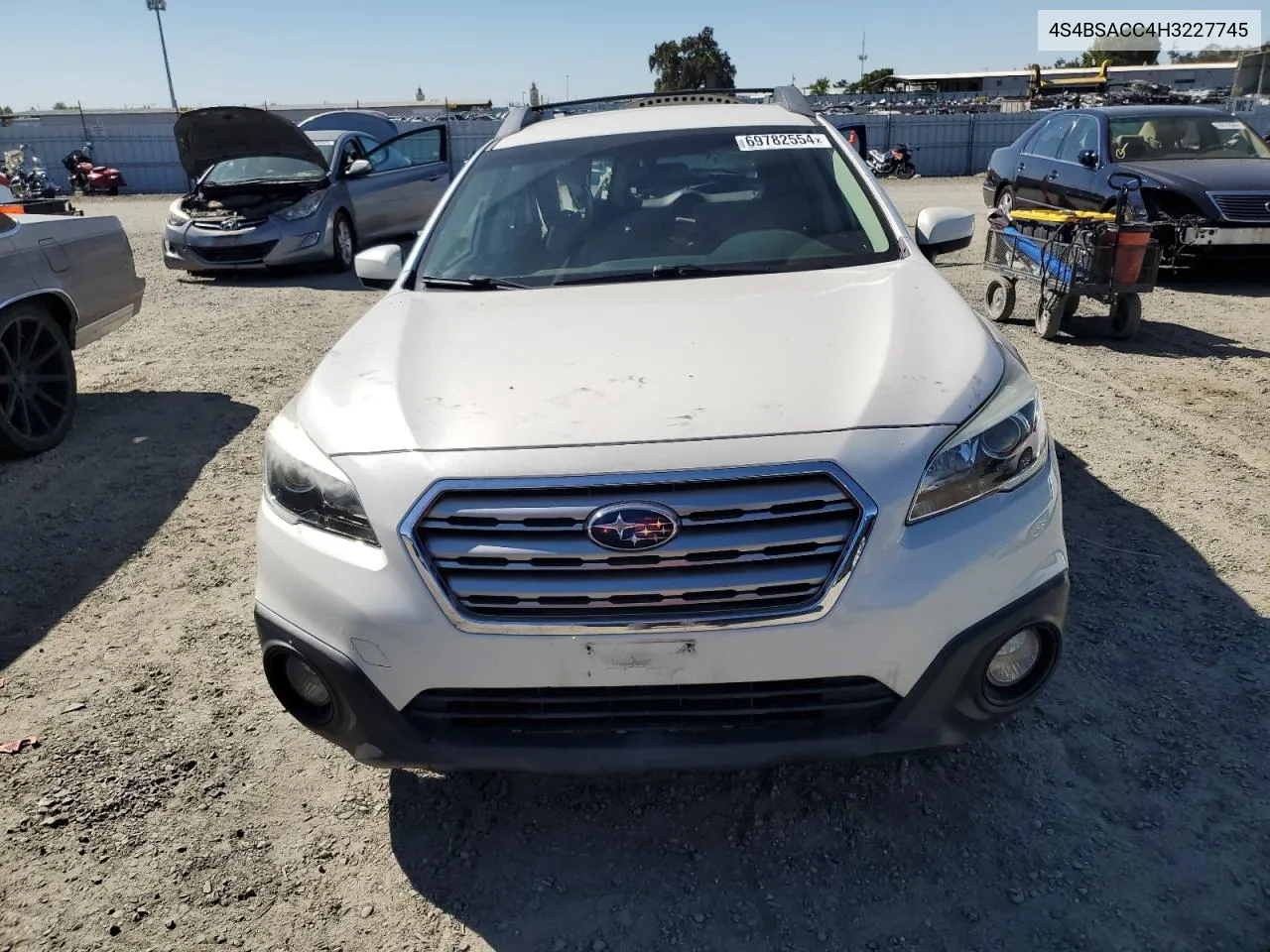 2017 Subaru Outback 2.5I Premium VIN: 4S4BSACC4H3227745 Lot: 69782554