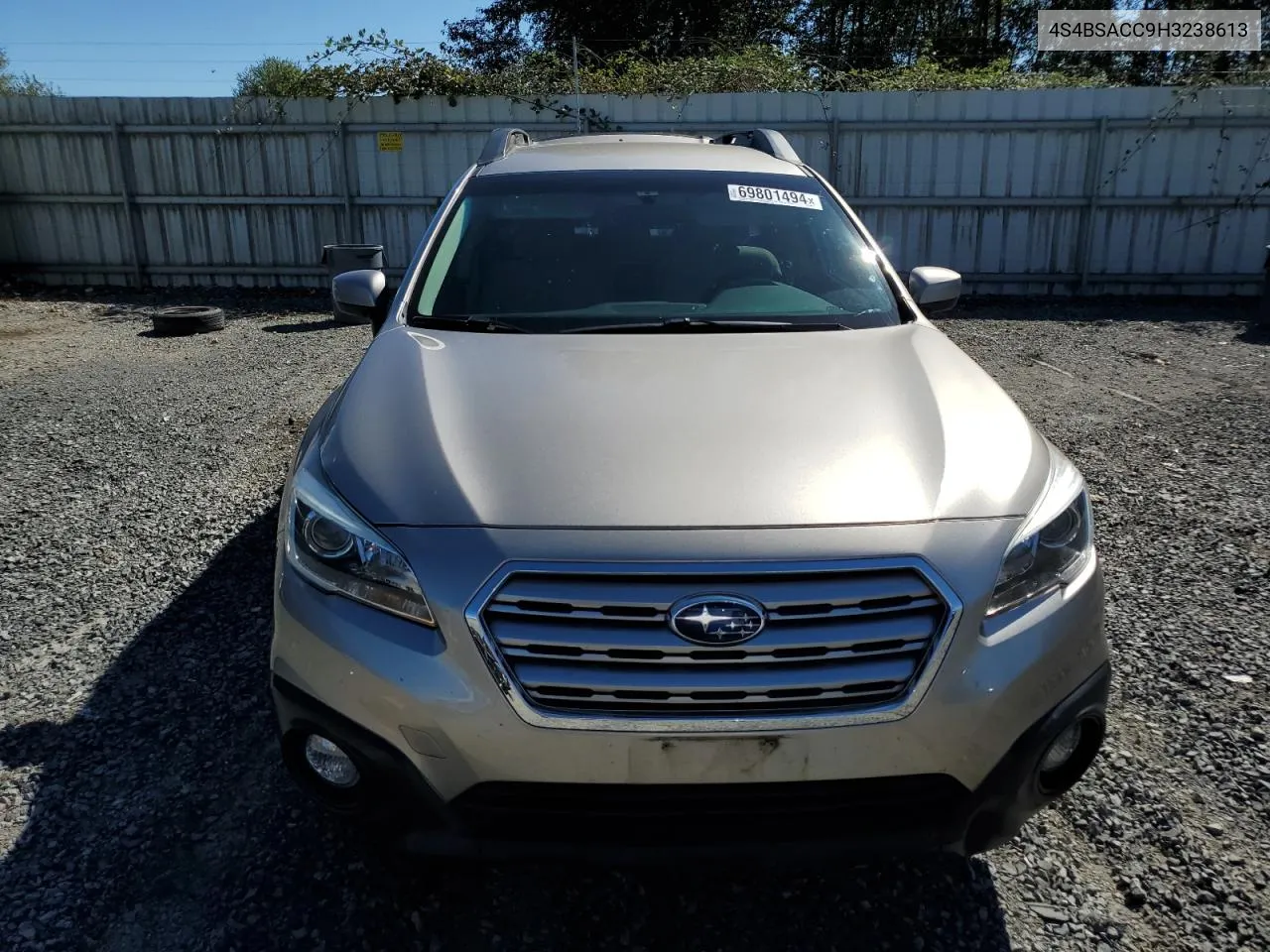 4S4BSACC9H3238613 2017 Subaru Outback 2.5I Premium