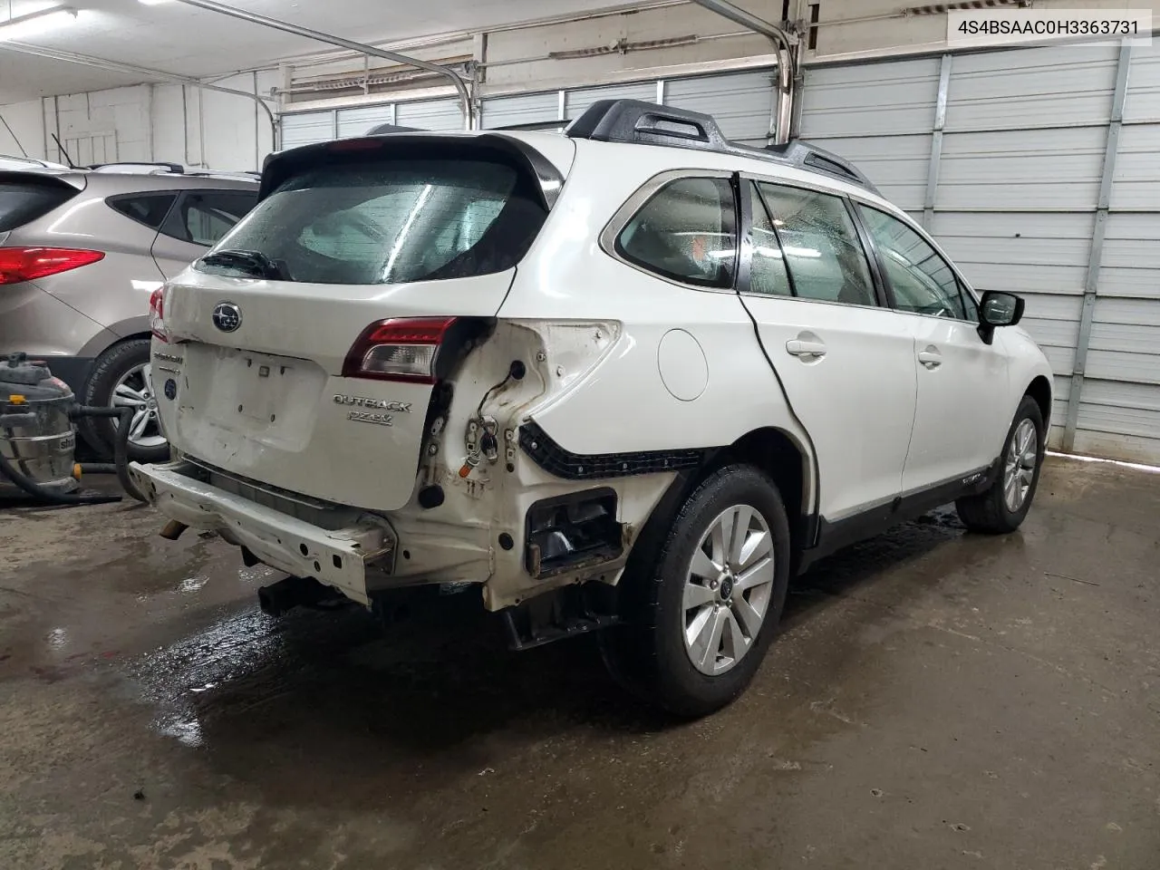 2017 Subaru Outback 2.5I VIN: 4S4BSAAC0H3363731 Lot: 69821314