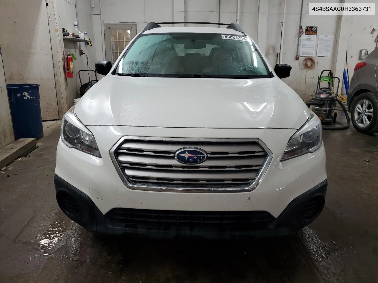 2017 Subaru Outback 2.5I VIN: 4S4BSAAC0H3363731 Lot: 69821314