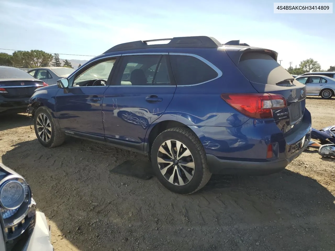 4S4BSAKC6H3414809 2017 Subaru Outback 2.5I Limited