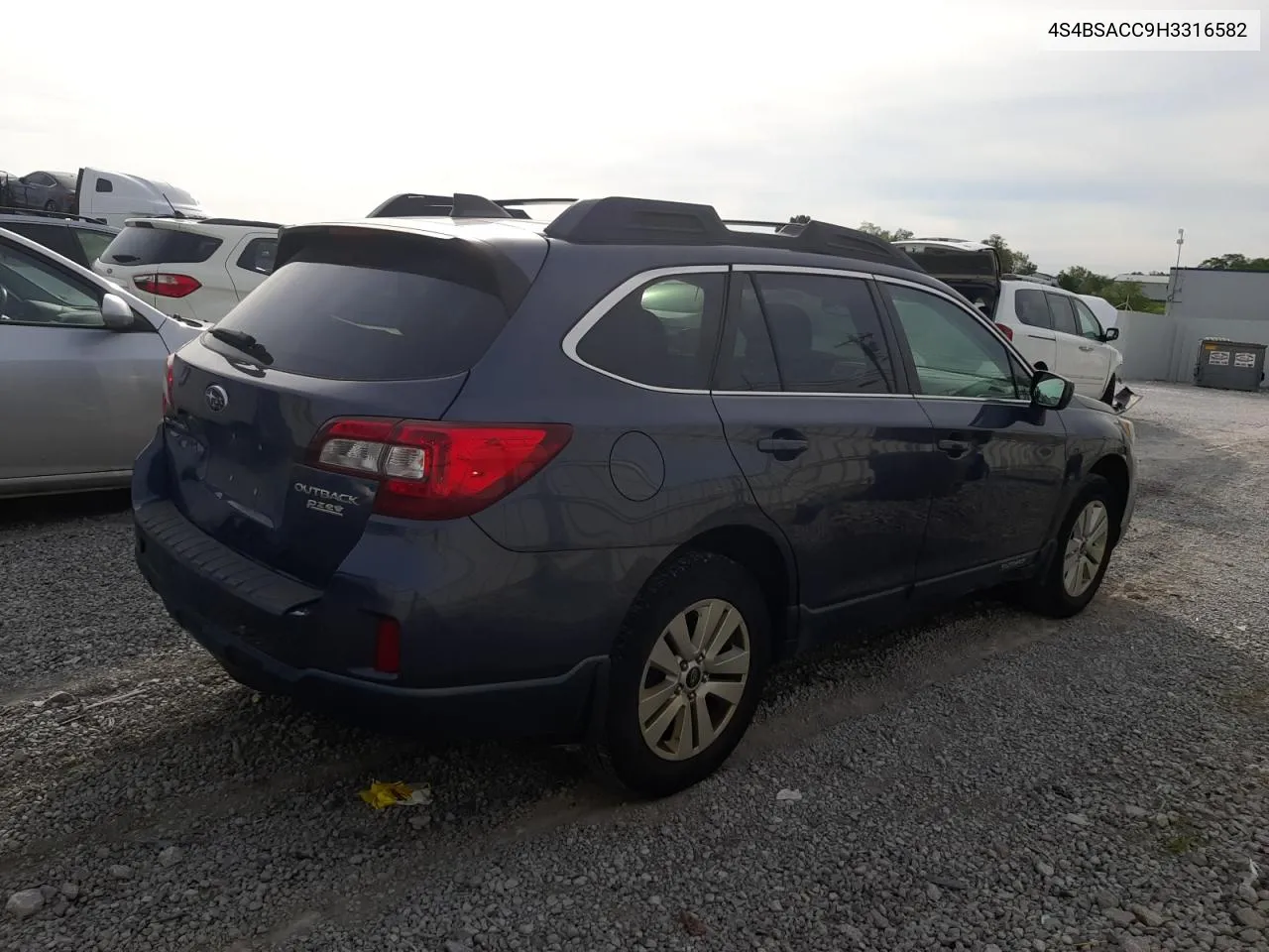 2017 Subaru Outback 2.5I Premium VIN: 4S4BSACC9H3316582 Lot: 70048534