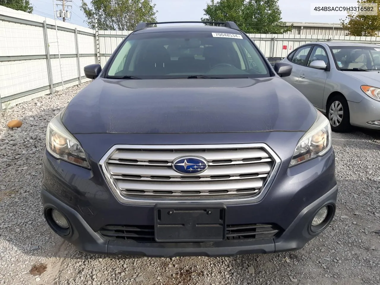 2017 Subaru Outback 2.5I Premium VIN: 4S4BSACC9H3316582 Lot: 70048534