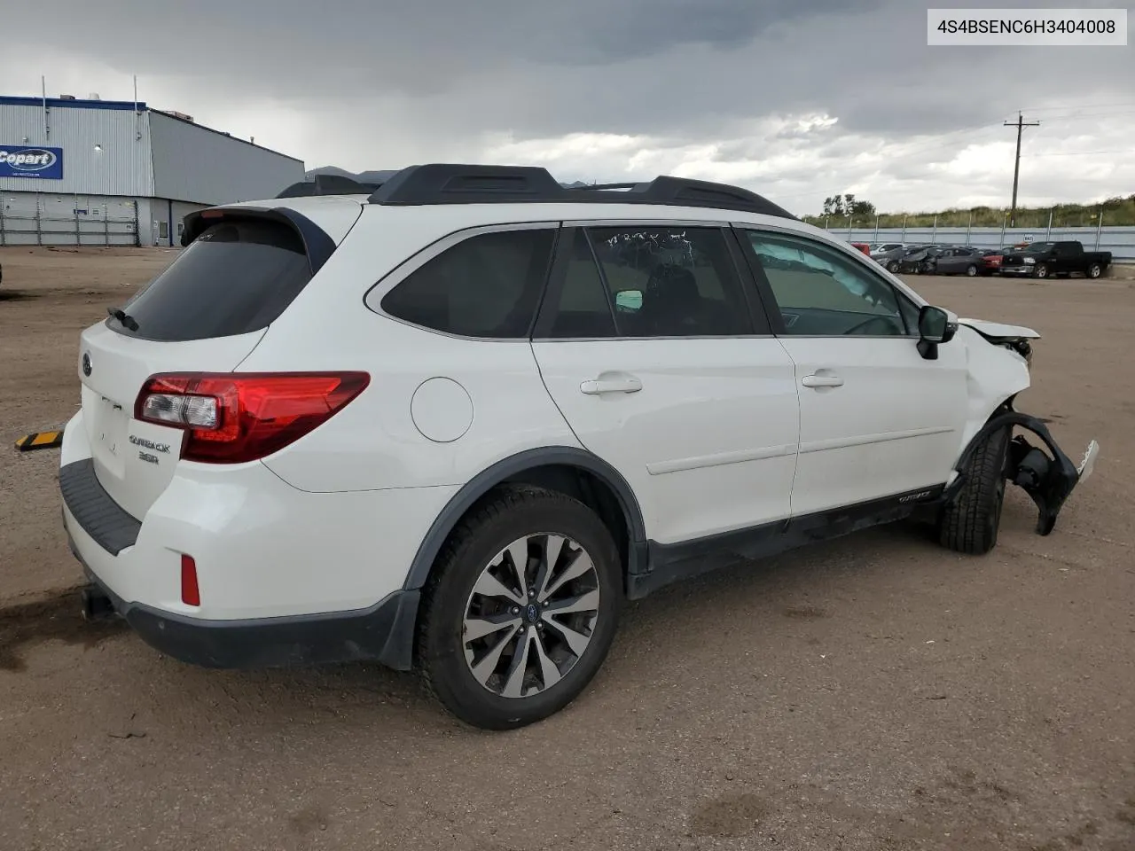 2017 Subaru Outback 3.6R Limited VIN: 4S4BSENC6H3404008 Lot: 70232964