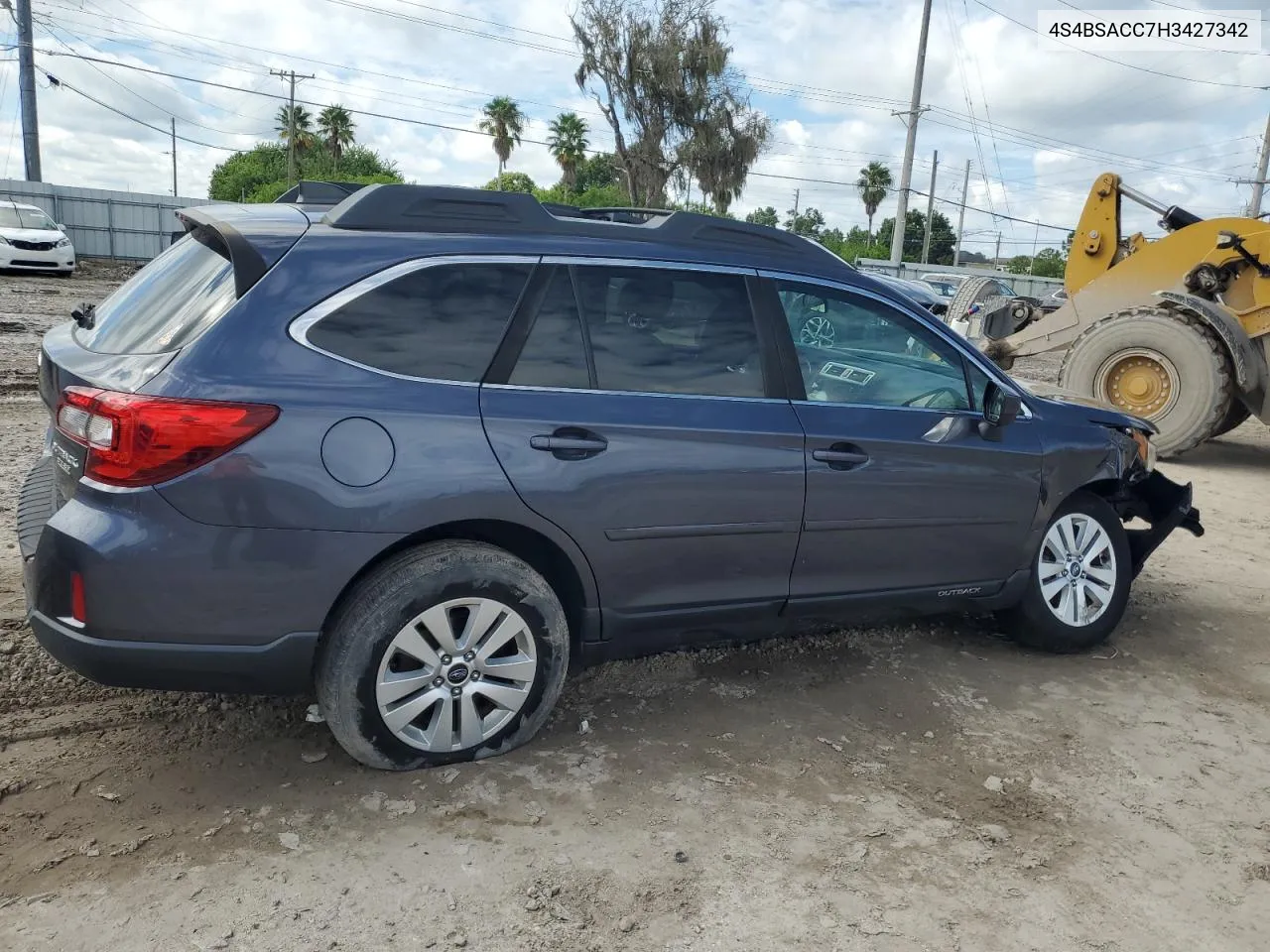 4S4BSACC7H3427342 2017 Subaru Outback 2.5I Premium