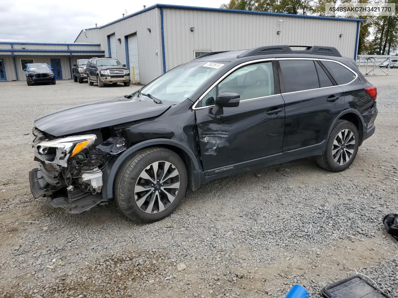 2017 Subaru Outback 2.5I Limited VIN: 4S4BSAKC7H3421770 Lot: 70925974