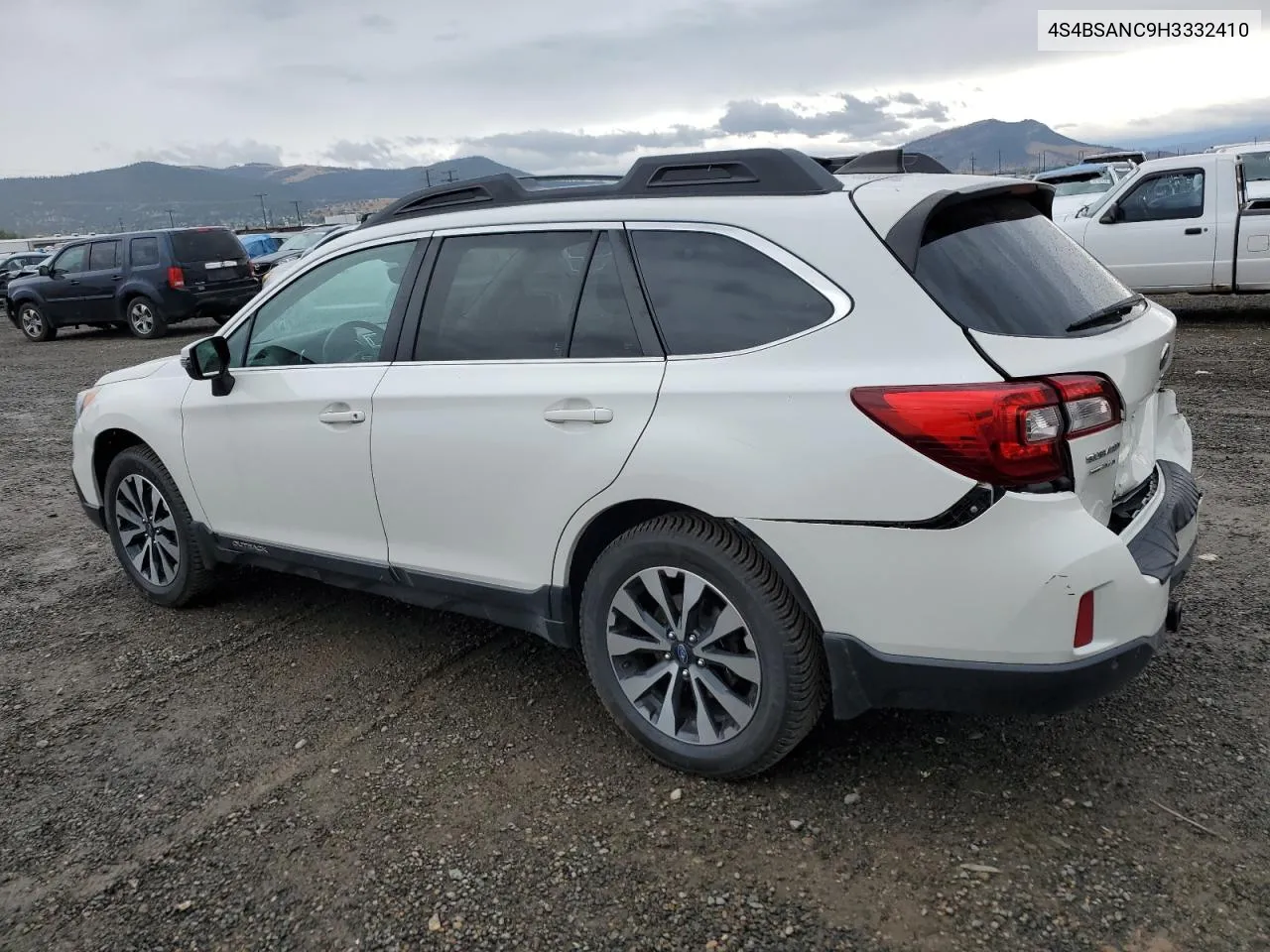 2017 Subaru Outback 2.5I Limited VIN: 4S4BSANC9H3332410 Lot: 71378614