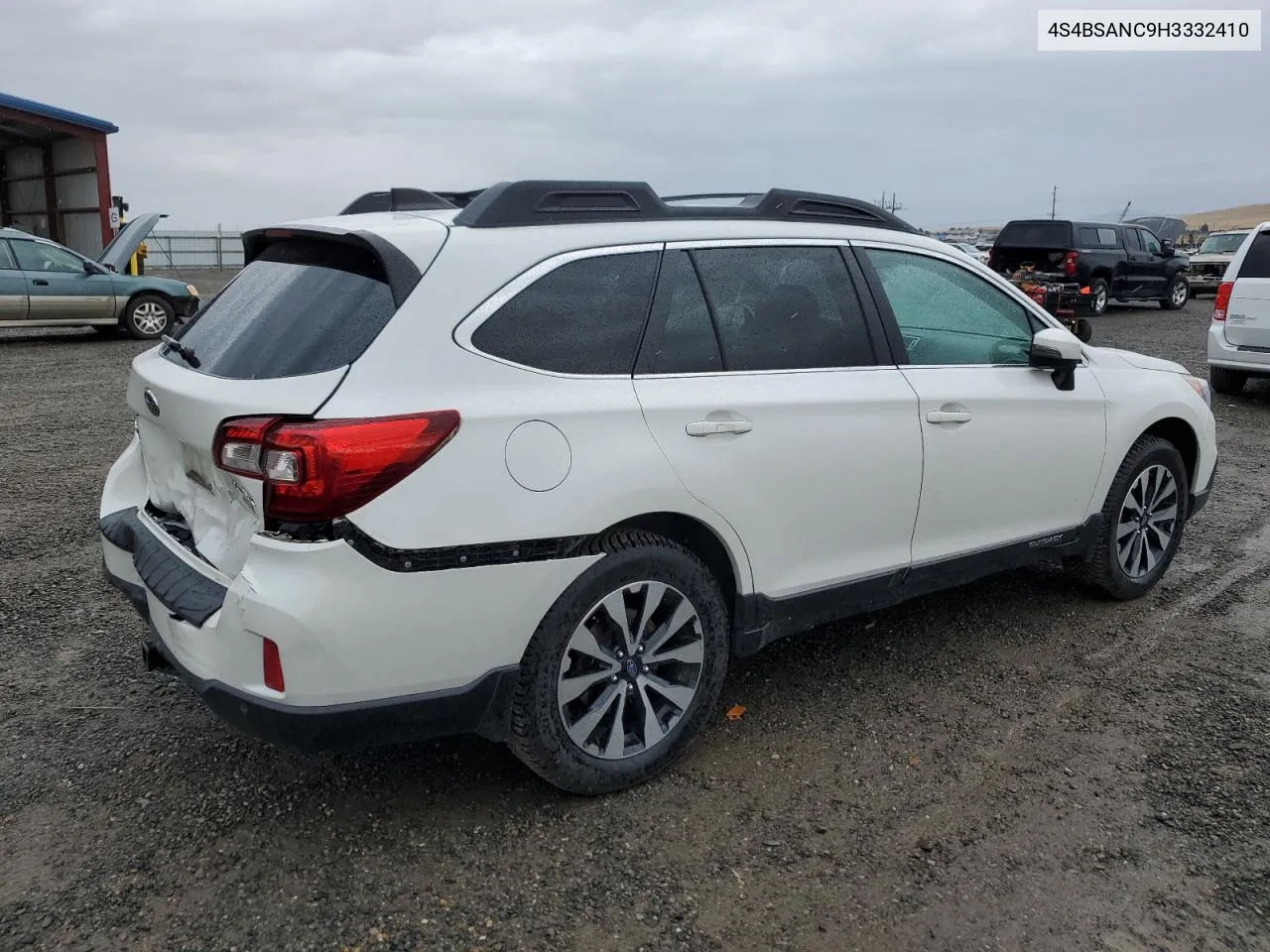 2017 Subaru Outback 2.5I Limited VIN: 4S4BSANC9H3332410 Lot: 71378614