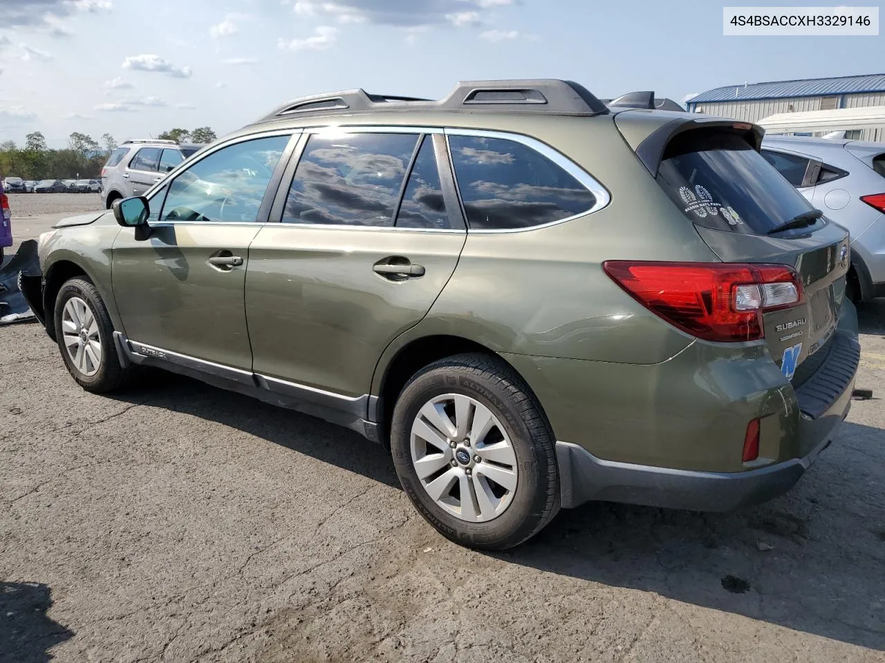 2017 Subaru Outback 2.5I Premium VIN: 4S4BSACCXH3329146 Lot: 71613444