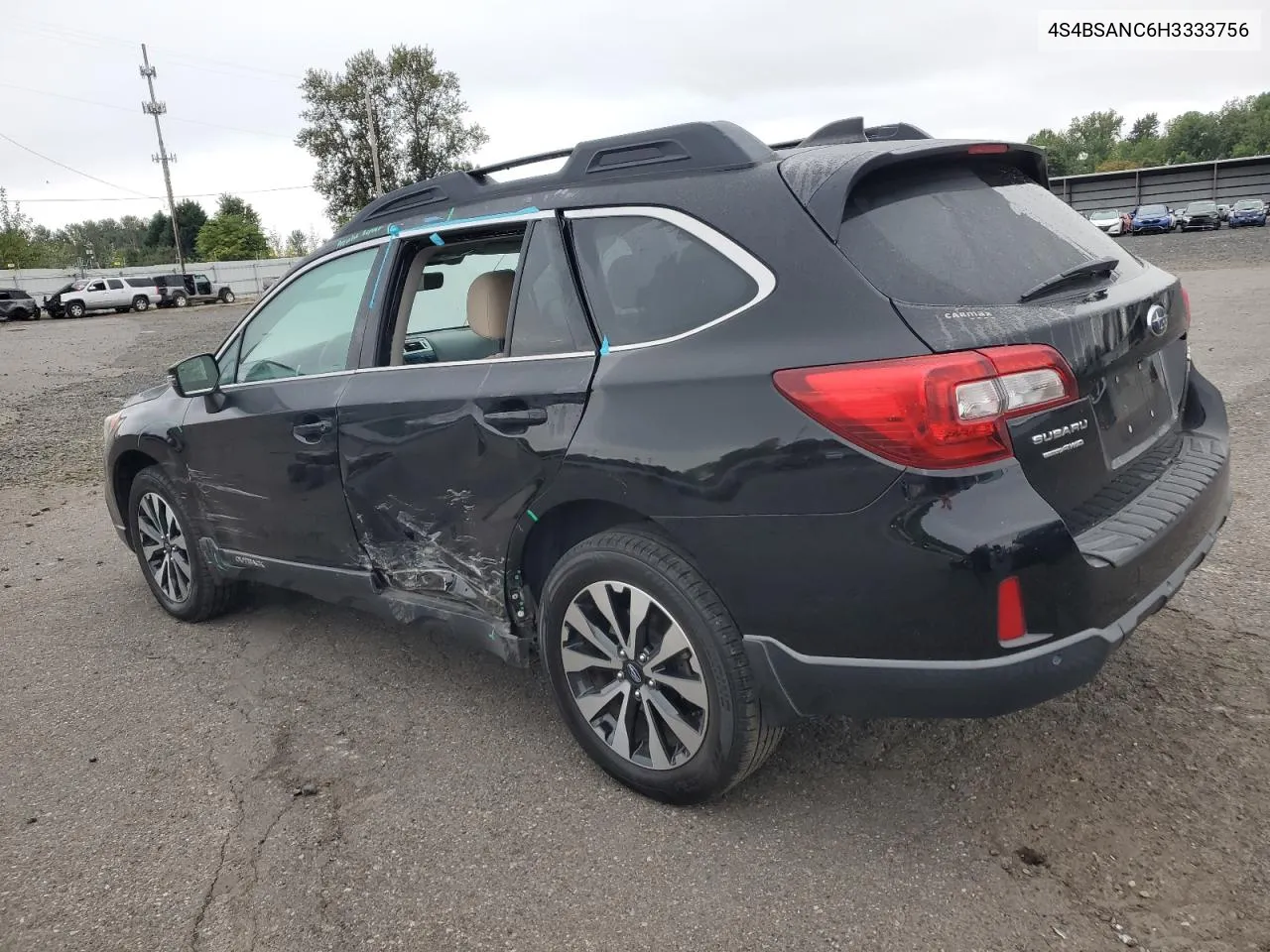 2017 Subaru Outback 2.5I Limited VIN: 4S4BSANC6H3333756 Lot: 71844554