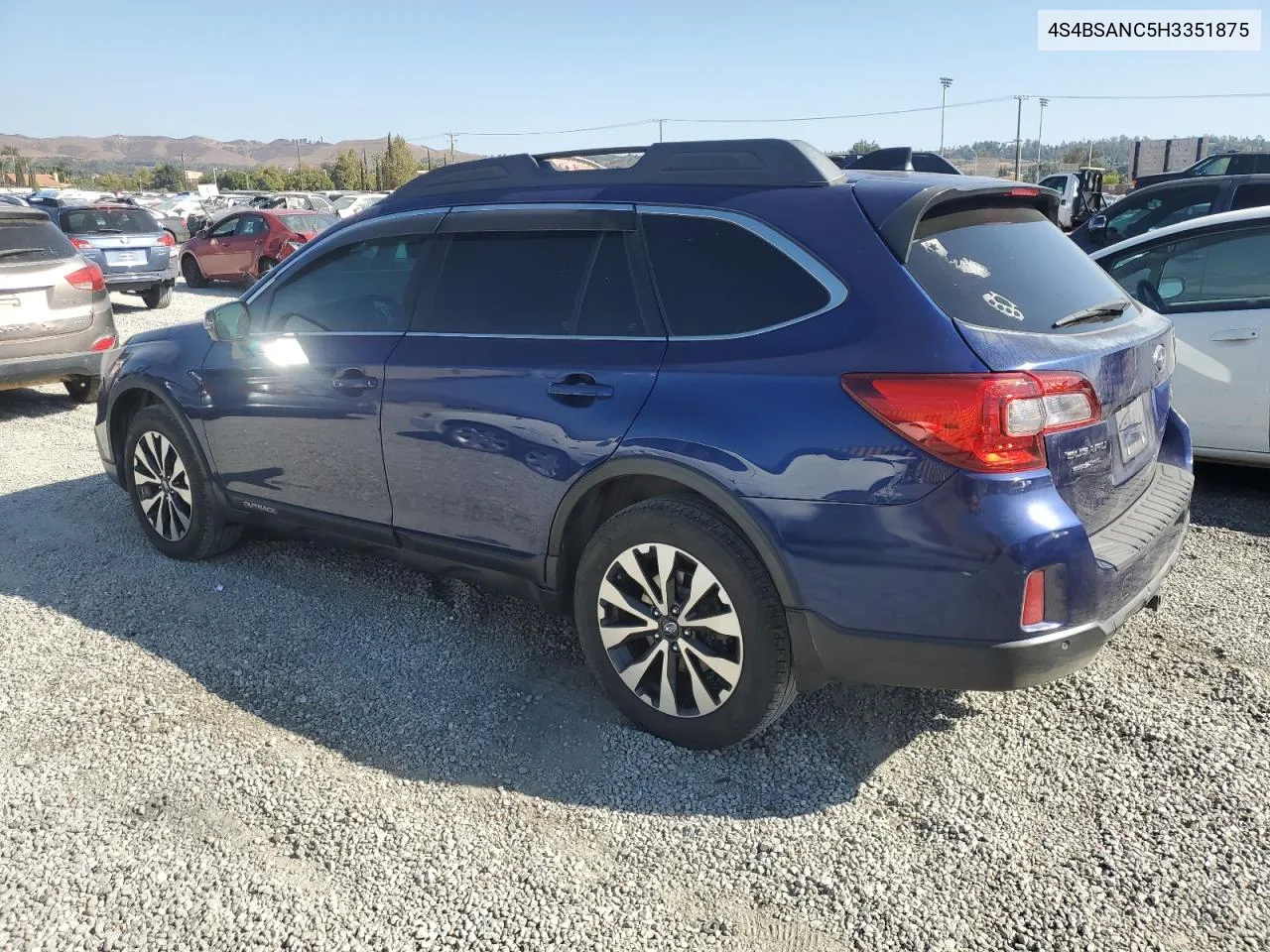 4S4BSANC5H3351875 2017 Subaru Outback 2.5I Limited