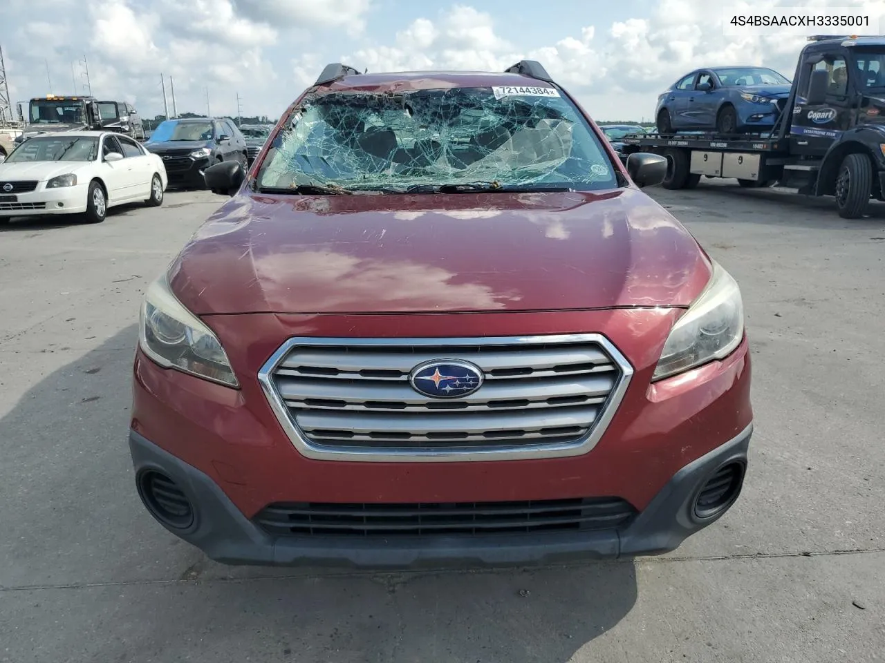 4S4BSAACXH3335001 2017 Subaru Outback 2.5I