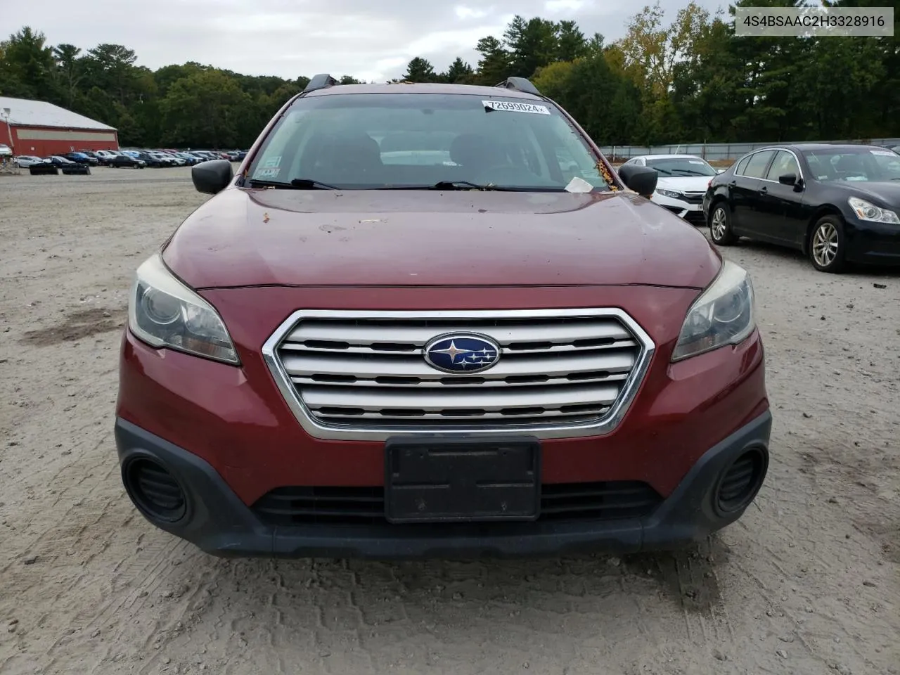 4S4BSAAC2H3328916 2017 Subaru Outback 2.5I