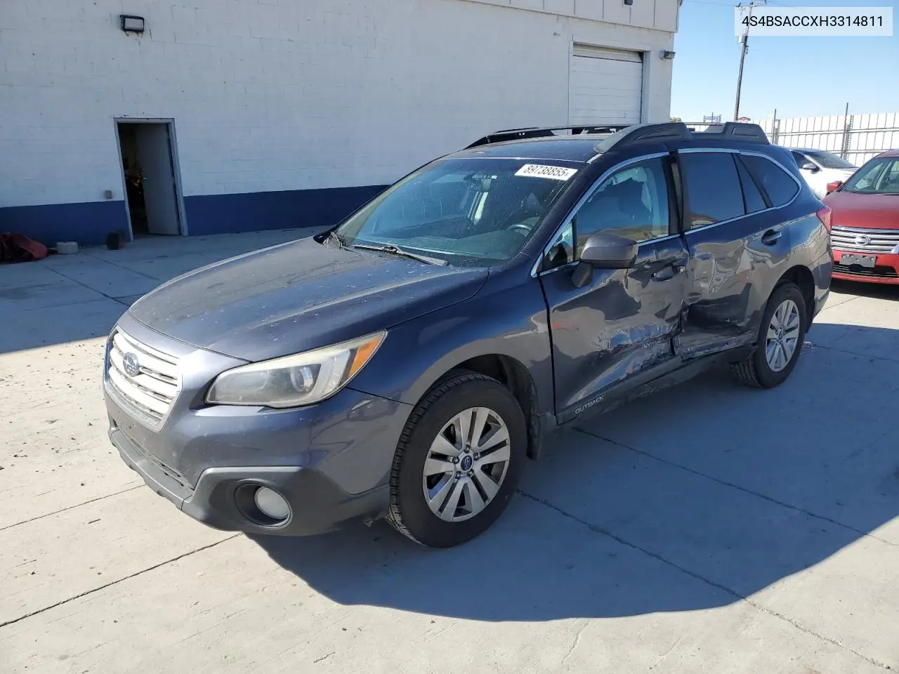 4S4BSACCXH3314811 2017 Subaru Outback 2.5I Premium