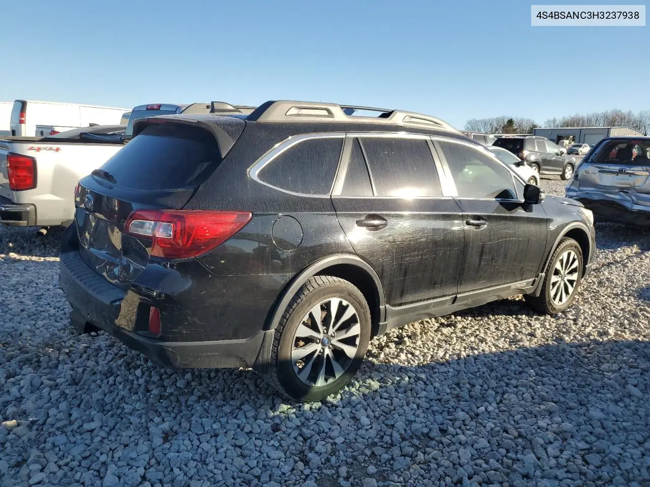 4S4BSANC3H3237938 2017 Subaru Outback 2.5I Limited