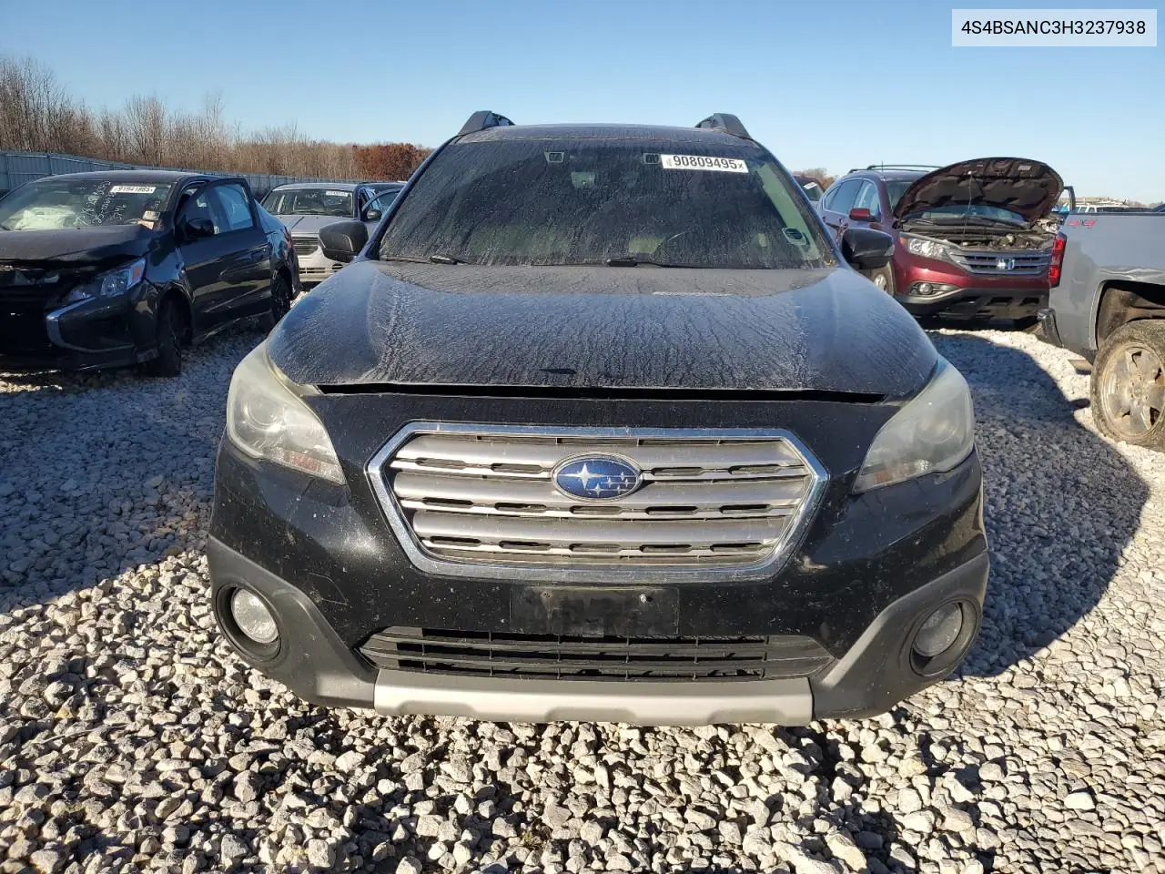 4S4BSANC3H3237938 2017 Subaru Outback 2.5I Limited