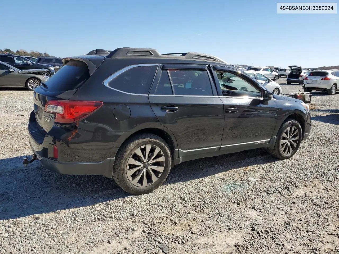 4S4BSANC3H3389024 2017 Subaru Outback 2.5I Limited