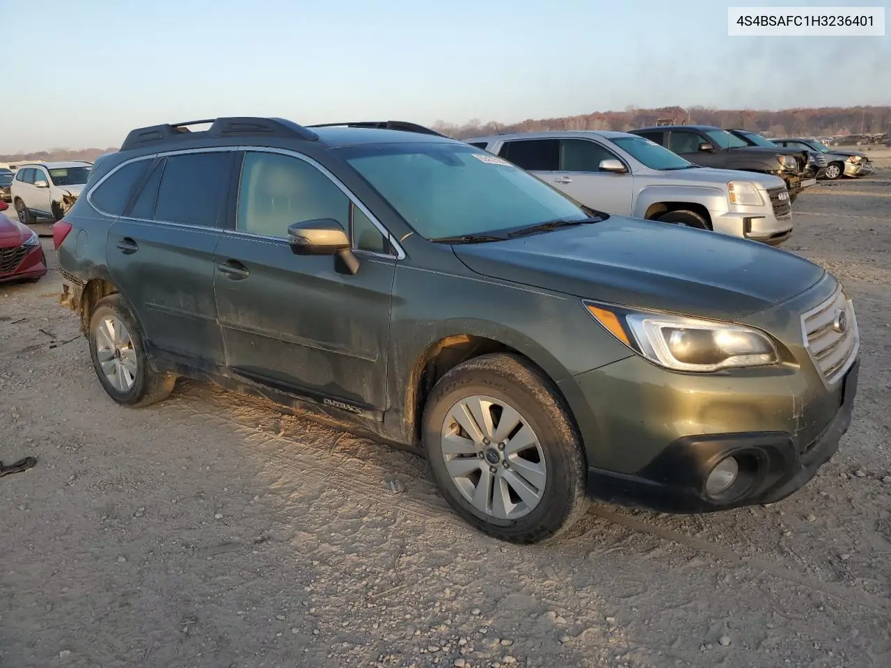 4S4BSAFC1H3236401 2017 Subaru Outback 2.5I Premium