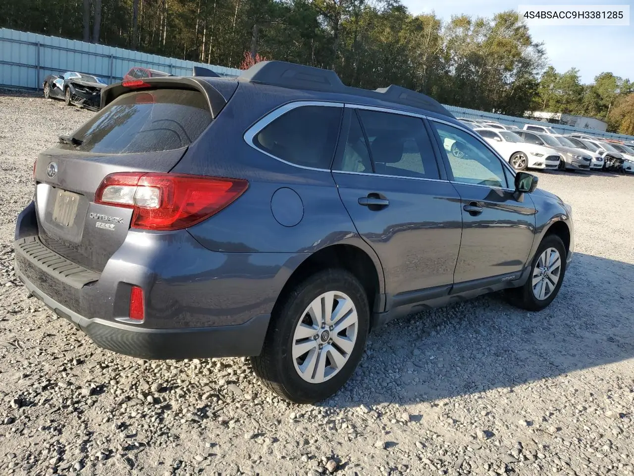 4S4BSACC9H3381285 2017 Subaru Outback 2.5I Premium