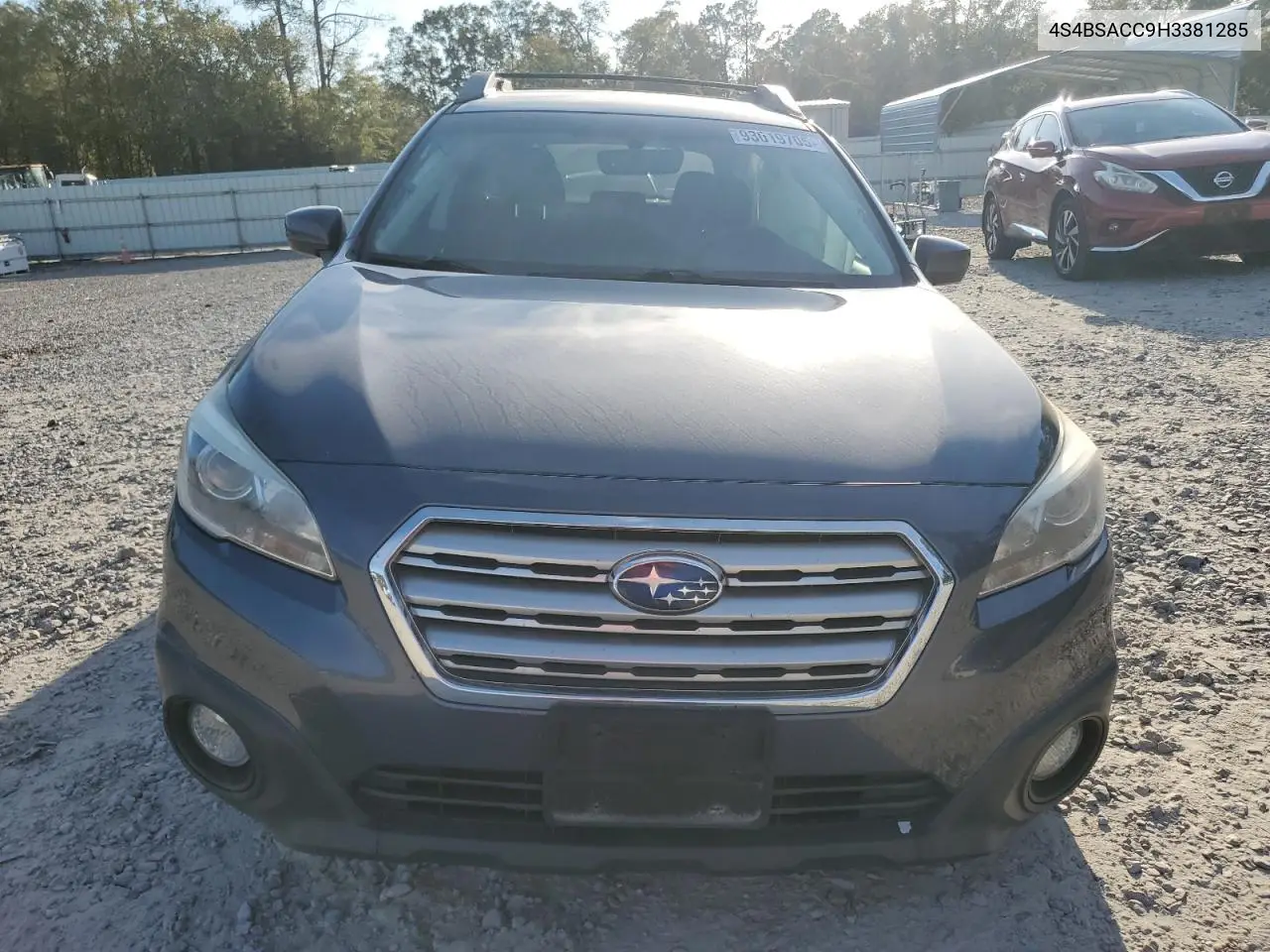 4S4BSACC9H3381285 2017 Subaru Outback 2.5I Premium