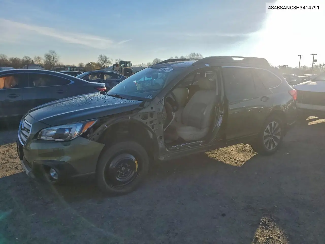 4S4BSANC8H3414791 2017 Subaru Outback 2.5I Limited