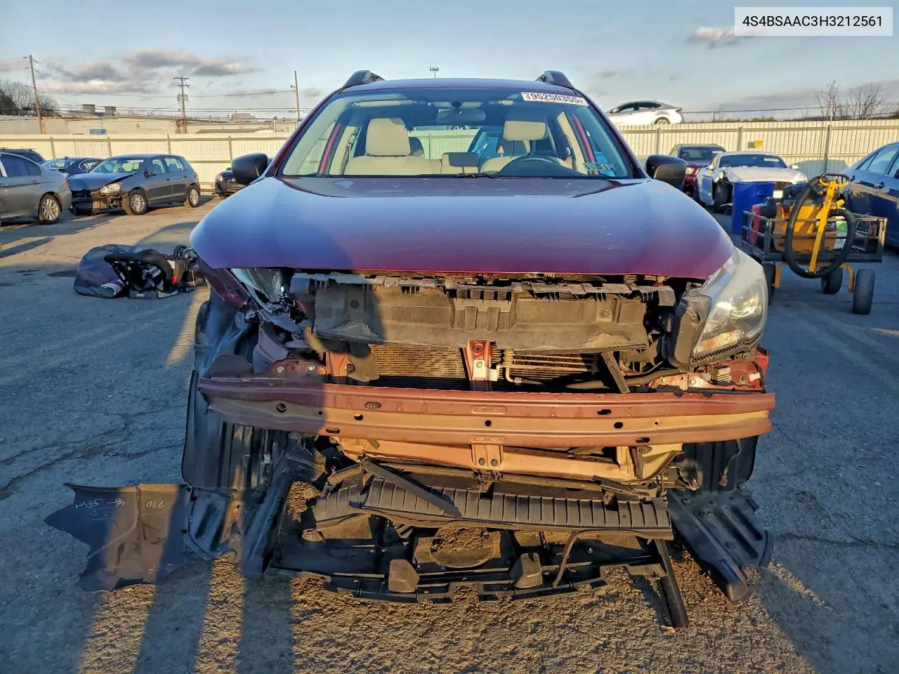 4S4BSAAC3H3212561 2017 Subaru Outback 2.5I