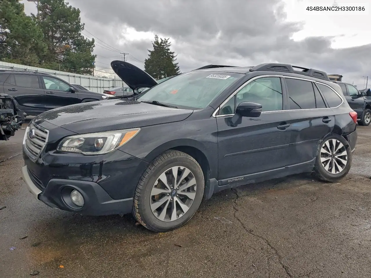 4S4BSANC2H3300186 2017 Subaru Outback 2.5I Limited