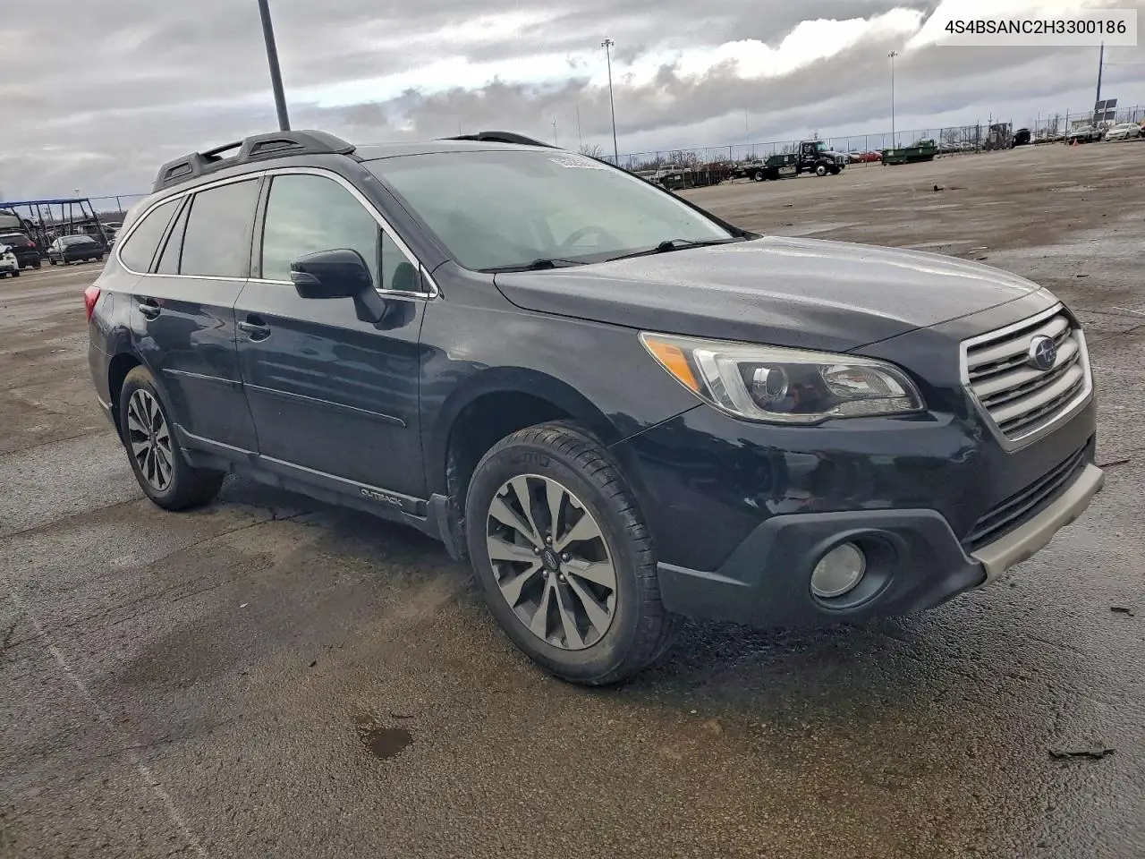 4S4BSANC2H3300186 2017 Subaru Outback 2.5I Limited