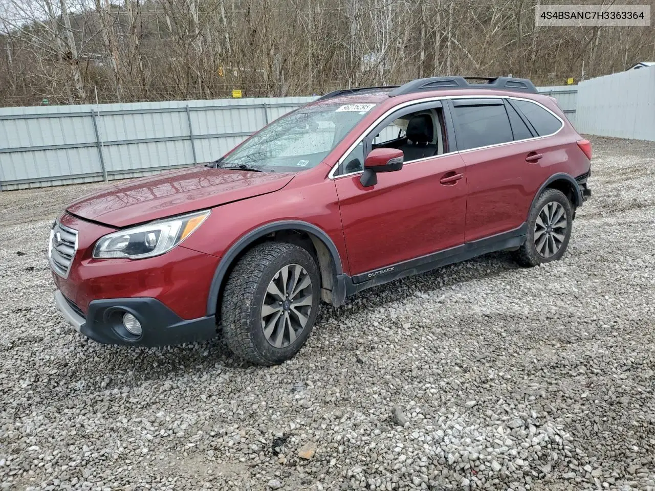 4S4BSANC7H3363364 2017 Subaru Outback 2.5I Limited