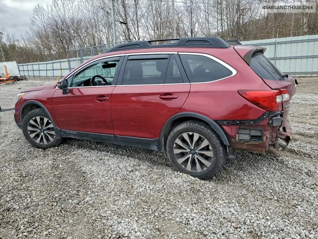 4S4BSANC7H3363364 2017 Subaru Outback 2.5I Limited