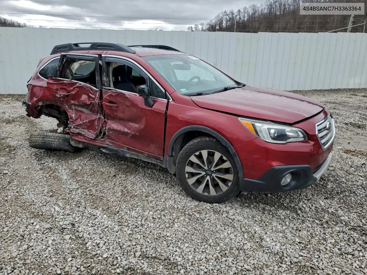 4S4BSANC7H3363364 2017 Subaru Outback 2.5I Limited