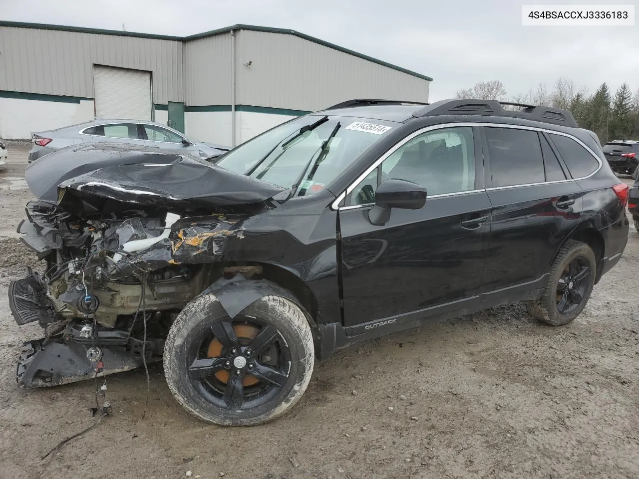 2018 Subaru Outback 2.5I Premium VIN: 4S4BSACCXJ3336183 Lot: 51435514