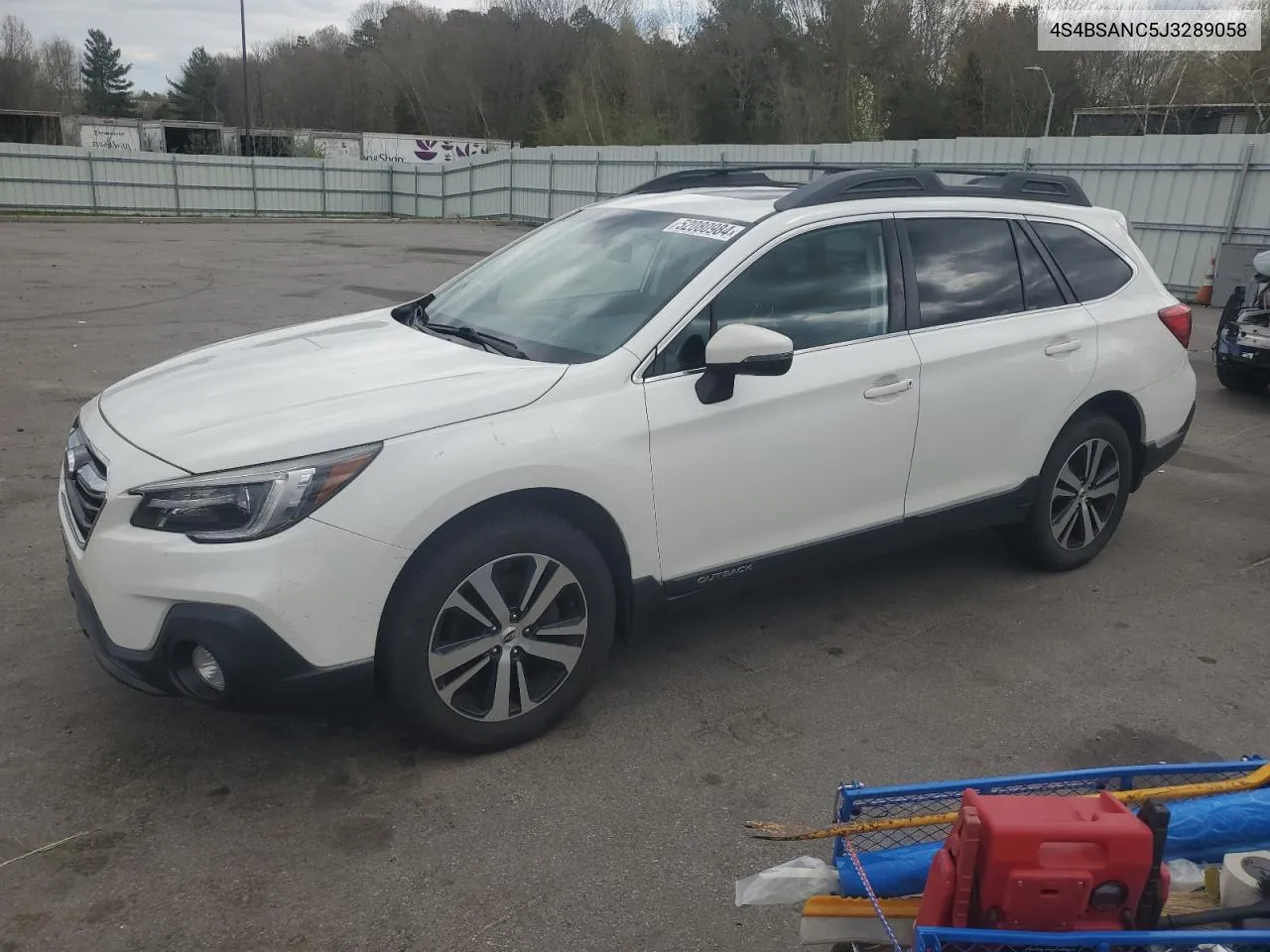 2018 Subaru Outback 2.5I Limited VIN: 4S4BSANC5J3289058 Lot: 52080984