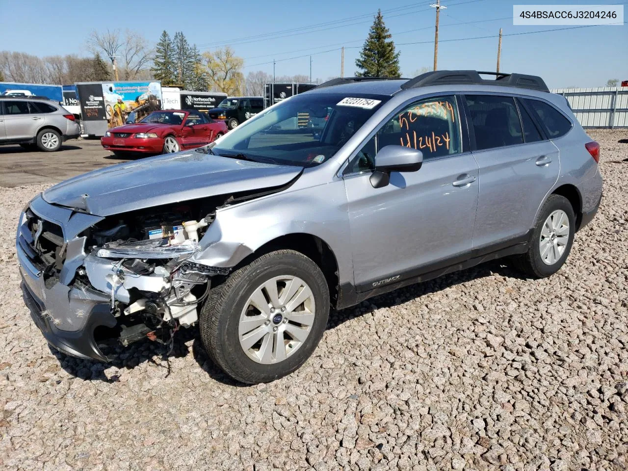 4S4BSACC6J3204246 2018 Subaru Outback 2.5I Premium