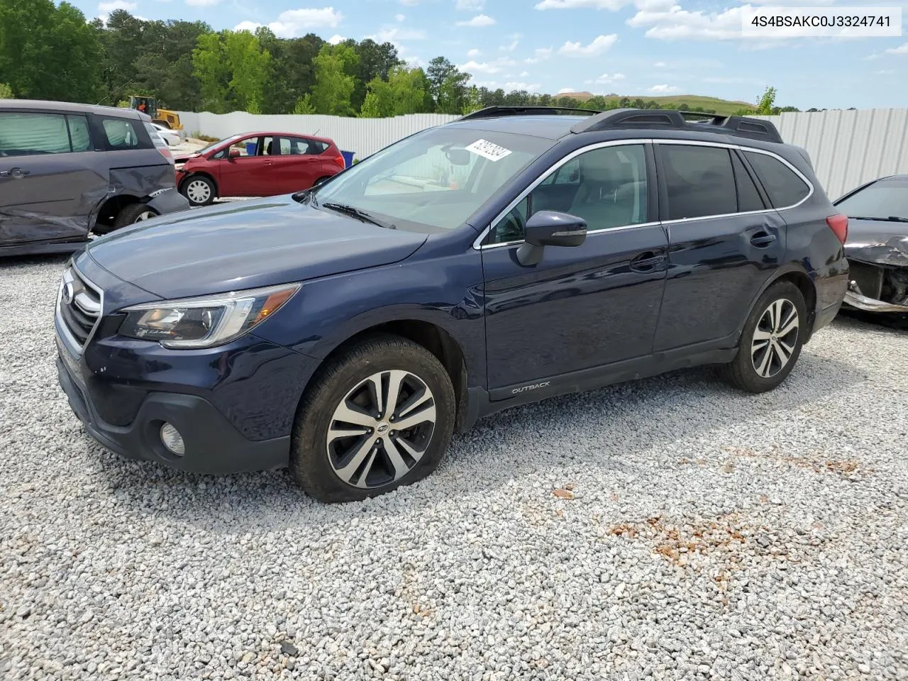 4S4BSAKC0J3324741 2018 Subaru Outback 2.5I Limited