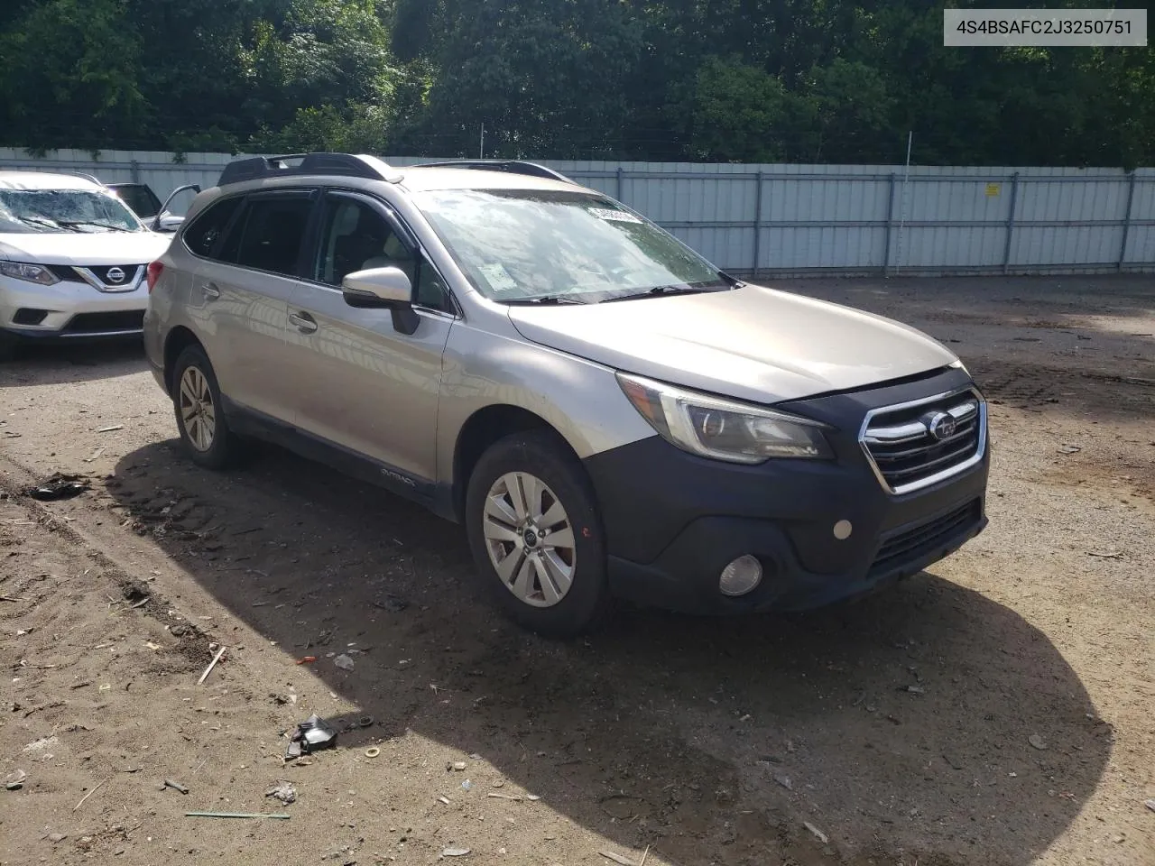 2018 Subaru Outback 2.5I Premium VIN: 4S4BSAFC2J3250751 Lot: 54583114