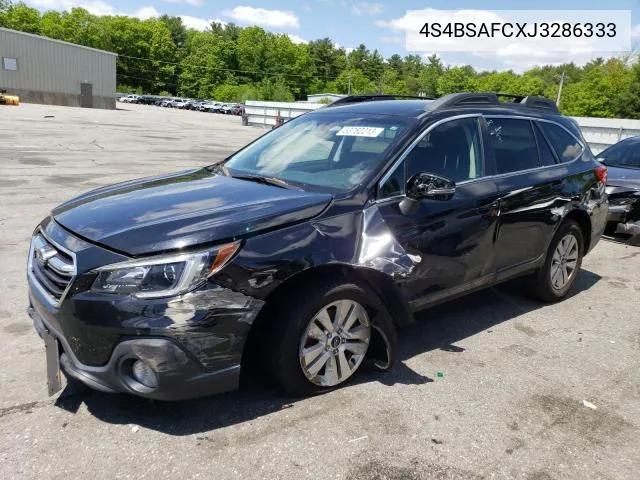 2018 Subaru Outback 2.5I Premium VIN: 4S4BSAFCXJ3286333 Lot: 61932564