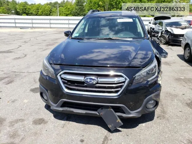 2018 Subaru Outback 2.5I Premium VIN: 4S4BSAFCXJ3286333 Lot: 61932564