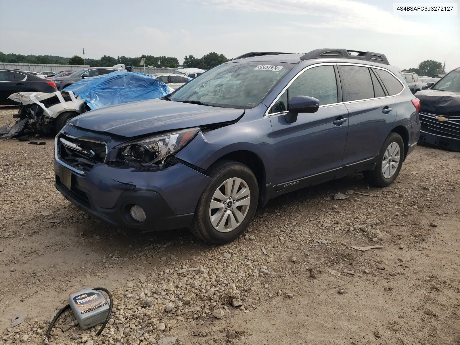 2018 Subaru Outback 2.5I Premium VIN: 4S4BSAFC3J3272127 Lot: 62461694