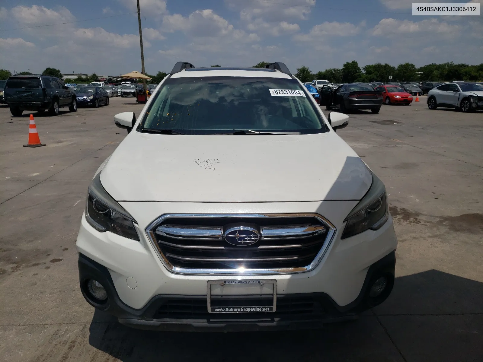 2018 Subaru Outback 2.5I Limited VIN: 4S4BSAKC1J3306412 Lot: 62831654