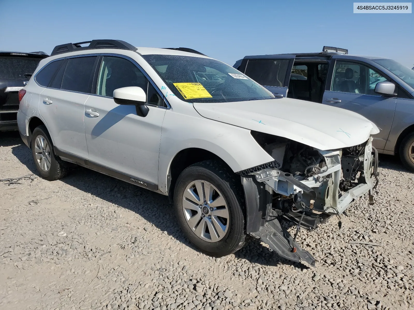 2018 Subaru Outback 2.5I Premium VIN: 4S4BSACC5J3245919 Lot: 63834664