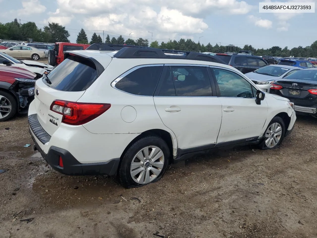 2018 Subaru Outback 2.5I Premium VIN: 4S4BSAFC4J3273593 Lot: 65385934