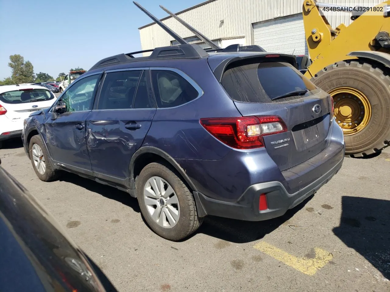 2018 Subaru Outback 2.5I Premium VIN: 4S4BSAHC4J3291802 Lot: 66148774